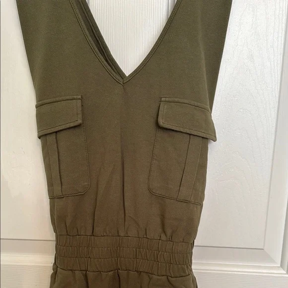 Mono B Olive Green Sleeveless Romper - Picture 7 of 11